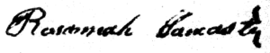 Rosannah lancaster signature